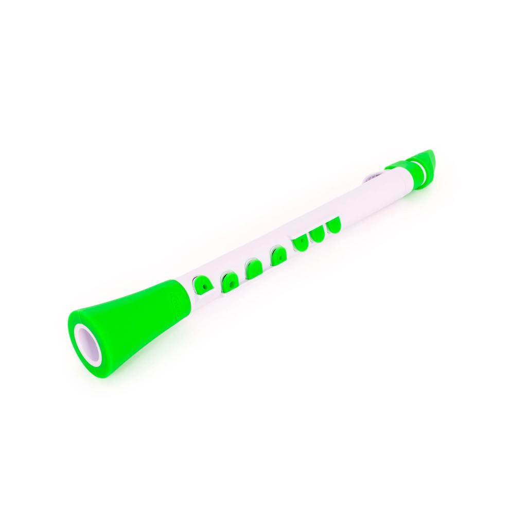 NUVO DooD Plastic Wind N430DWGN with Dedicated 2.0 Instrument, White/Green [Comes Case]