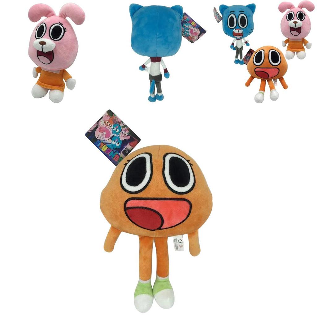 Entzückendes und weiches 25 cm Darwin Plüschtier aus Die erstaunliche Welt von Gumball für Kinder