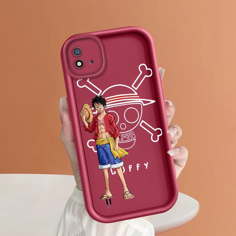 Model de imprimare cu scară pătrată din silicon moale Carcasa telefonului Acoperă completă Cameră de protecție antișoc Carcasă din cauciuc pentru OPPO Realme