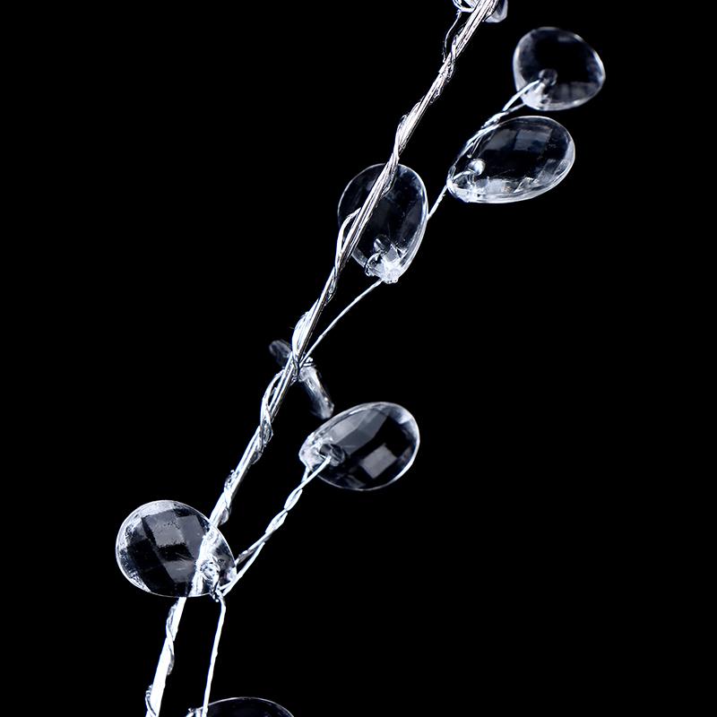 DIY Akrylové Křišťálové Korálky Kapka Déšť Šňůrka Větev Závěsná Girlanda Průhledná Diamantová Korálková Svatba Dekorace