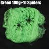 Artificial Spider Web Halloween Decoration Scary Party Scene Props Colorful Stretchy Cobweb Horror House Decorative Accessories