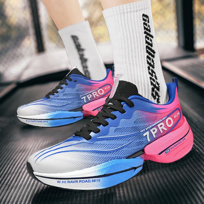 

2025 Popcorn Carbon Board Racing Red Rabbit Breathable Running Shoes 7 Women s Running Shoes Men s 6 Sneakers Couples 34