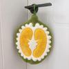 Fruit Shape Hand Towel Coral Fleece Handkerchief Durian Guava Shape Towels Wash Hands Wall Hanging Towels for Bathroom Kitchen