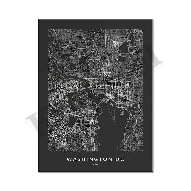 

Гонконг Антверпен Каир Амстердам Лондон Вашингтон Веллингтон Мюнхен Берлин. Карта города. Домашний Декор Стен Художественная Картина На Холсте 21cm×30cm NoFrame