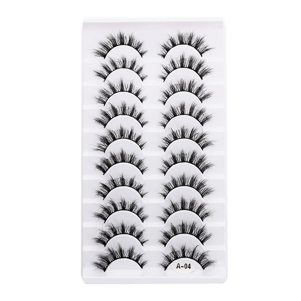 Thick Long False Eyelashes Fluffy Wispies Lashes Beauty Makeup Eyelashes Extension Tools  Woman