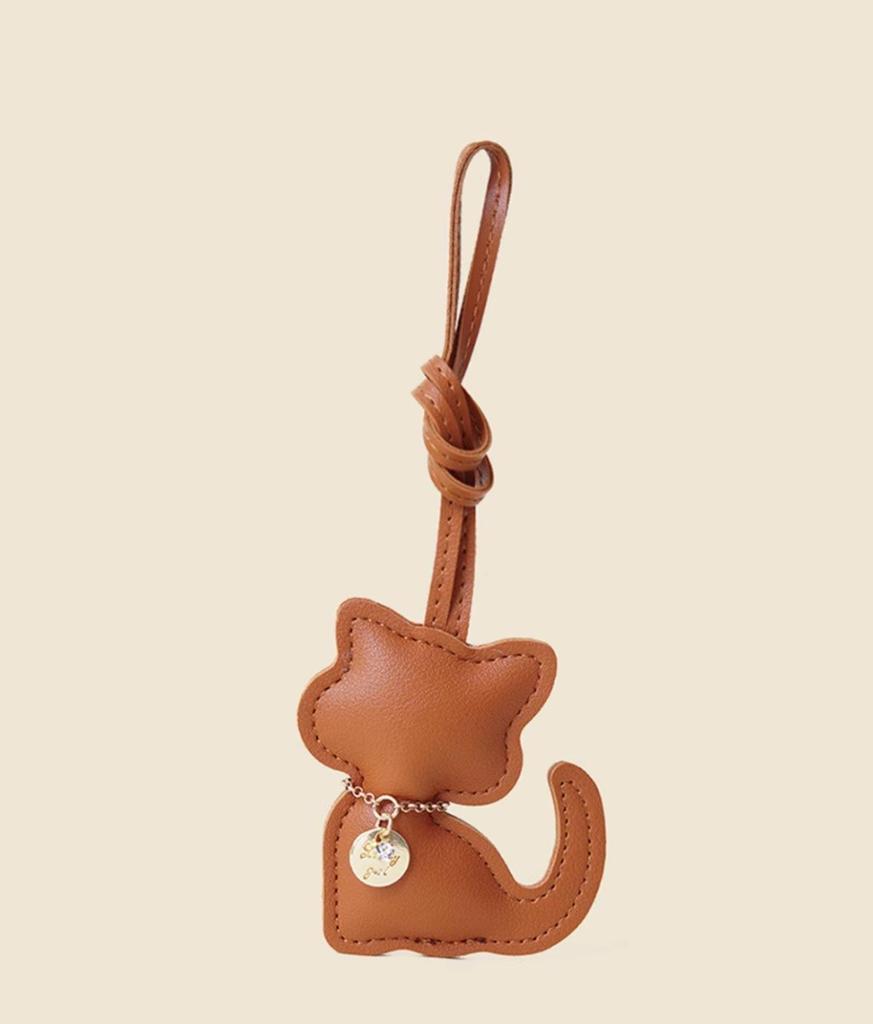 Adorable Mini Cat Bag Pendant Keychain Ornament - Cute Gift for Couples