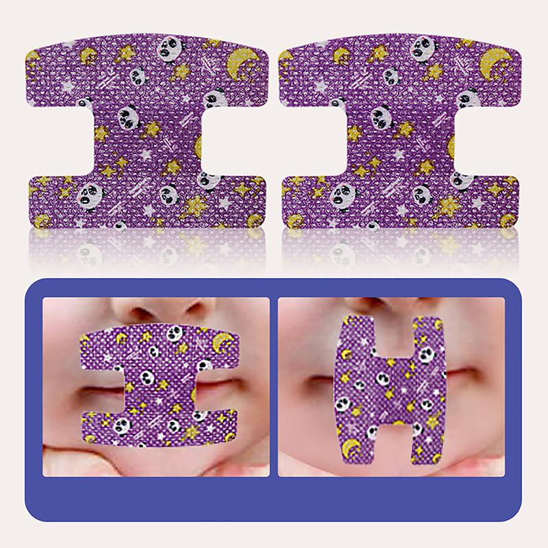20Pcs Mouth Correction Stickers Anti-Snoring Stickers For Children Night Sleep Lip Nose Breathing Improving Patch