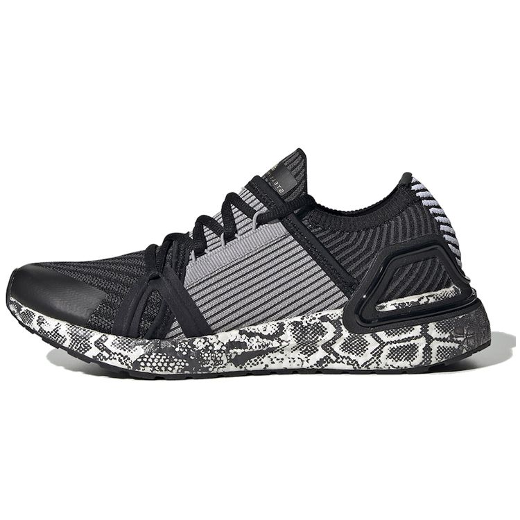 

Кроссовки унисекс adidas Stella McCartney x UltraBoost 20 Snakeskin Boost Черный Черно-Белый Однотонно-Серый EH1847