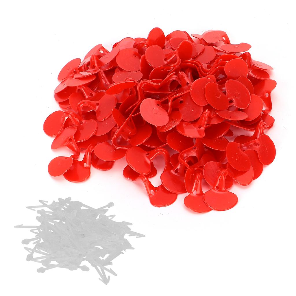 100 szt. Gogle Chicken Peeper AntiPecking dla kurczaków z zatorami na oku dla małych kurczaków(Pojedyncza belka )