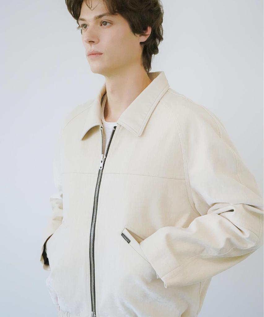 Leunnet Velvet Mute Denim Jacket / Ivory