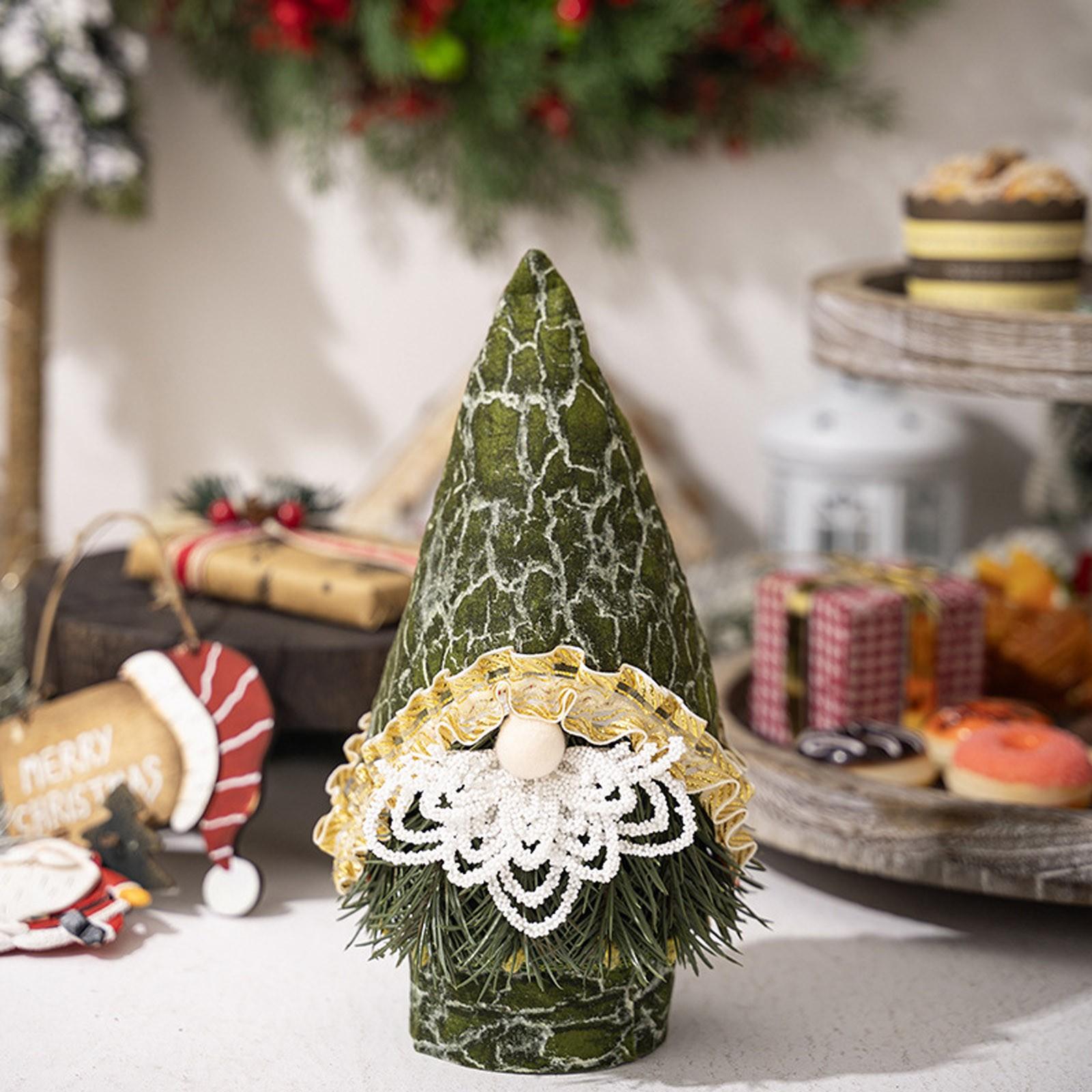 

Рождественские гномы, украшения для дома, каминный стол, рождественские украшения для дома One Size зелёный