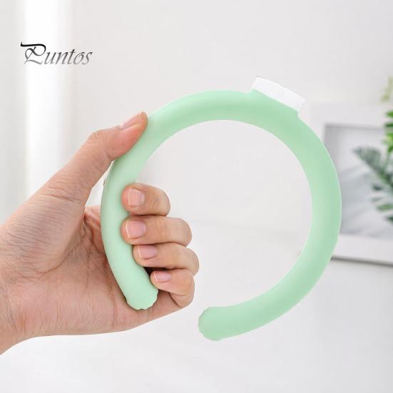 Portable Neck Cooler Cooling Tub for Summer, Lightweight Wearable Cooler, Reusable Tube Ice Cold Ring, Heatstroke Prevention Wrap Collar Skin-friendly
