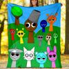 1pc SPRUNKI1 Theme Blanket - Digital Print, Polyester, Cozy for All Seasons, Perfect for Outdoor, Camping, and Travel