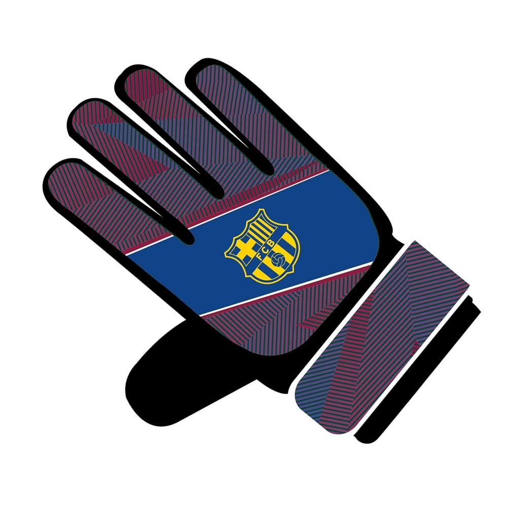 FC Barcelona Childrens/Kids Goalkeeper Gloves