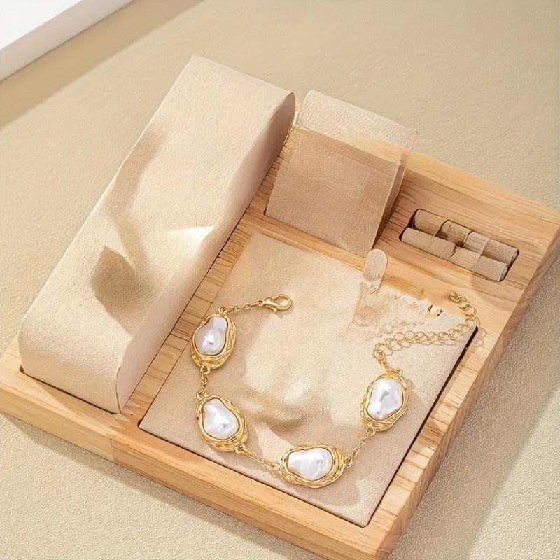 

Punk style alloy exaggerated irregular shape necklace earrings women s jewelry set daily use