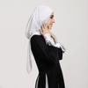 New Arrival Crinkle Rayon Hijab Women Muslim Scarf Shawls Solid Headscarf Wraps Big Size Plain Islamic Turban Headbands Foulard