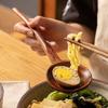 Deep Spoon Head Long Handle Spoon Japanese Ramen Spoon Durable Wooden Soup Spoon  Kitchen Cooking