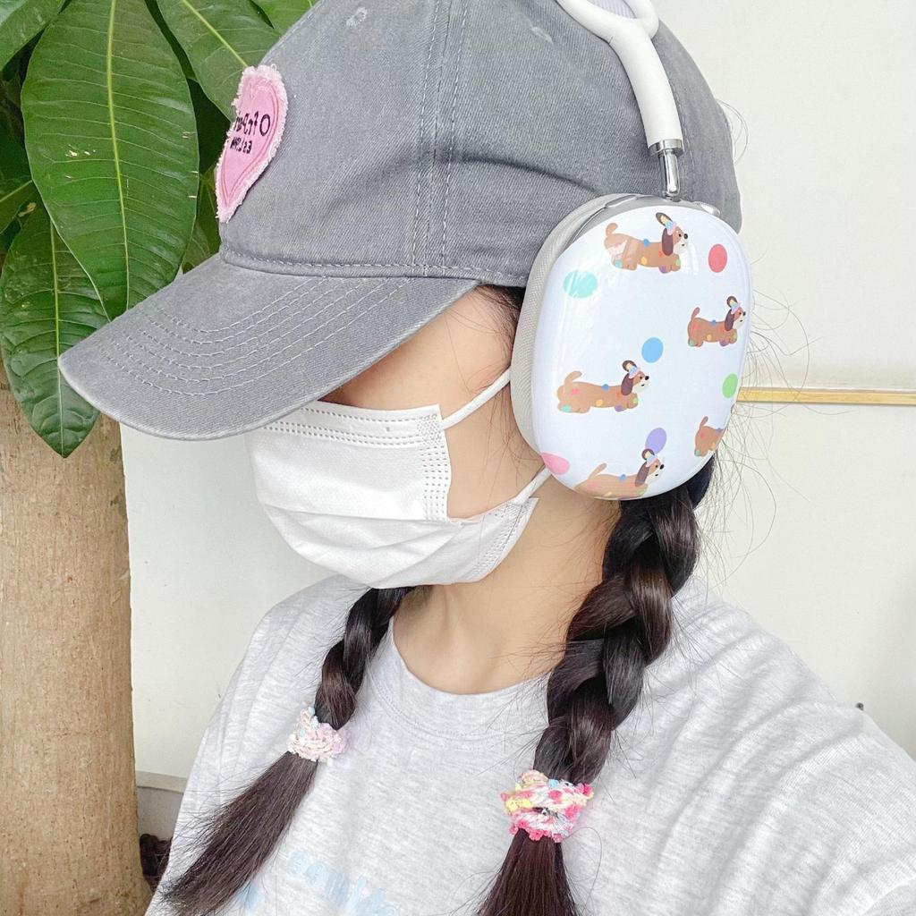 Cute Cartoon Film for AirPods Max Protective Case Apple Headgear Earmuffs Earphone Case