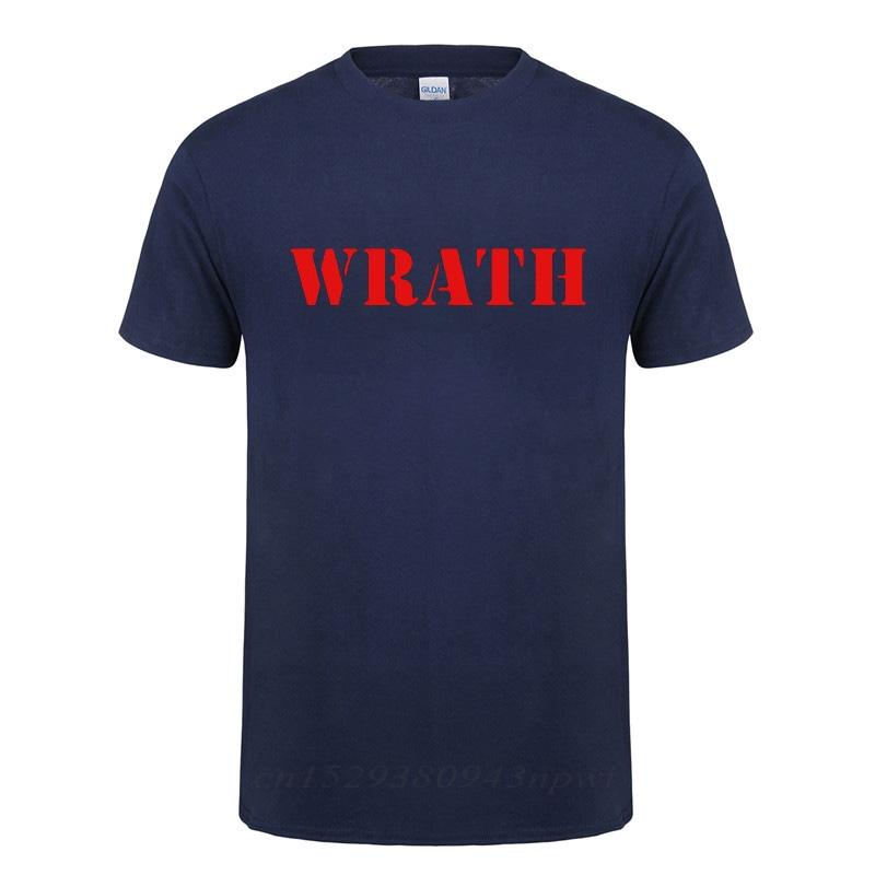 Limited WRATH Natural Selection Logo Printed T Shirt For Unisex Male Cotton Short Sleeve Streetwear O Neck Funny T-Shirt Tshirt