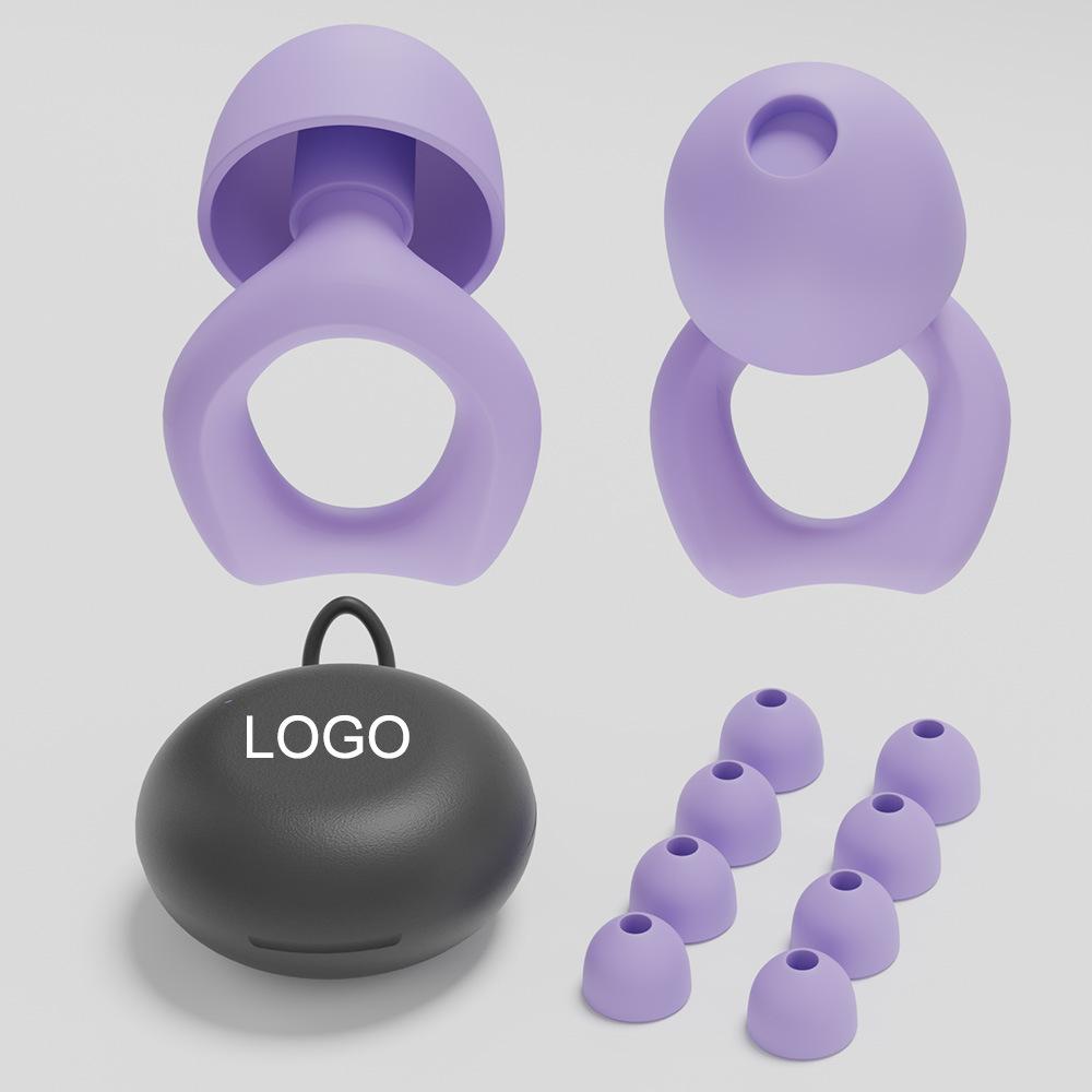Silicone Ear Plugs for Noise Cancelling 28dB Ear Protection Earplugs for Sleep Concerts Work Study 3 Sizes Custom
