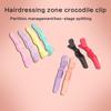Pack Of 7 Neutral Alligator Double-Hinged Hair Clips For Women Hair Styling Professional Salon Use