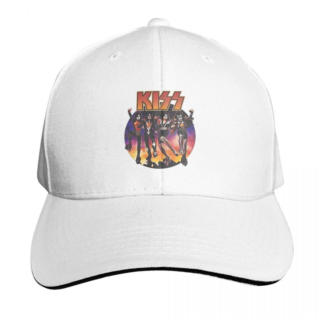 Kiss Rock Band Logo Cap Fashion Casual Baseball Caps Adjustable Hat Hip Hop Summer Unisex Baseball Hats