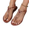2025 foreign trade explosion women wear simple large size fashion toe sandals women's new European and American sandals women