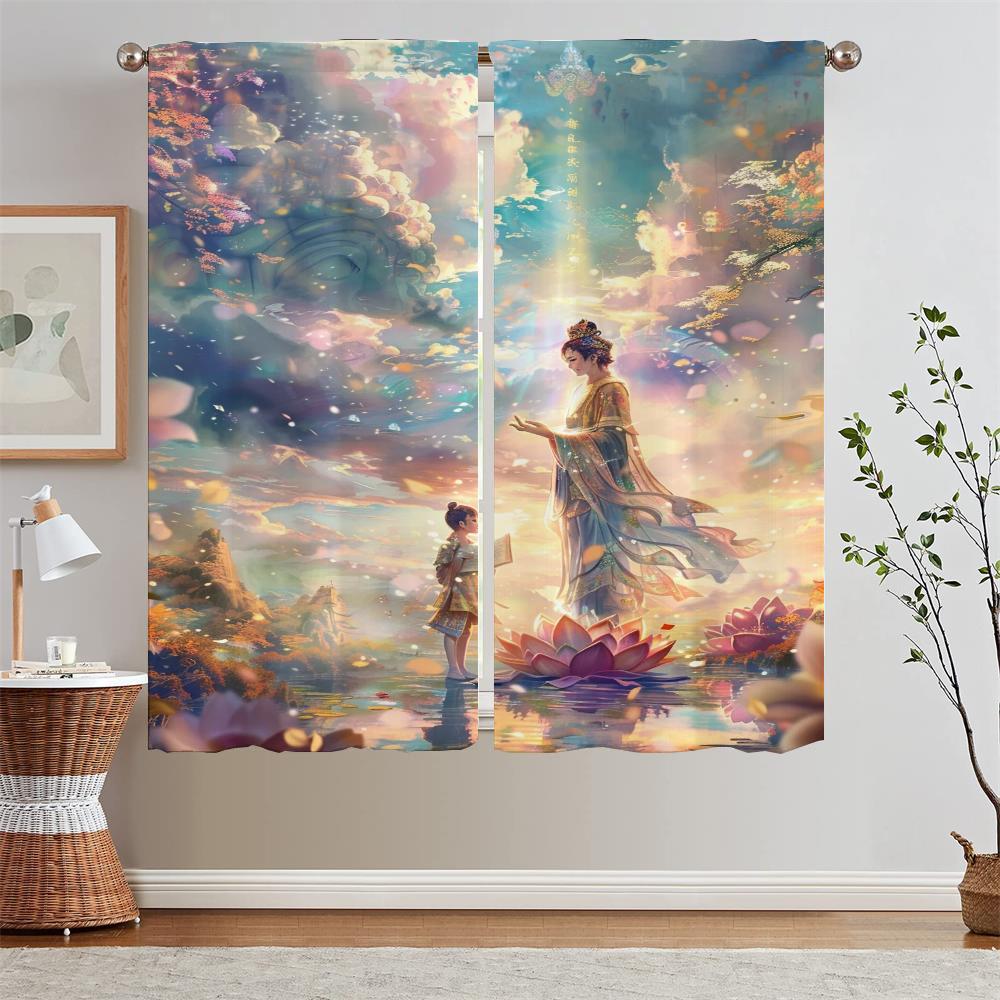 Lace Curtains for Bedroom Decoration Money Boy of the Void Curtain Curtains Child Room Tentacles Tulle In Kitchen Blackout Curls