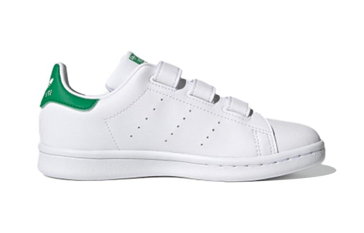 adidas Stan Smith Strap Cloud White Green PS FX7534