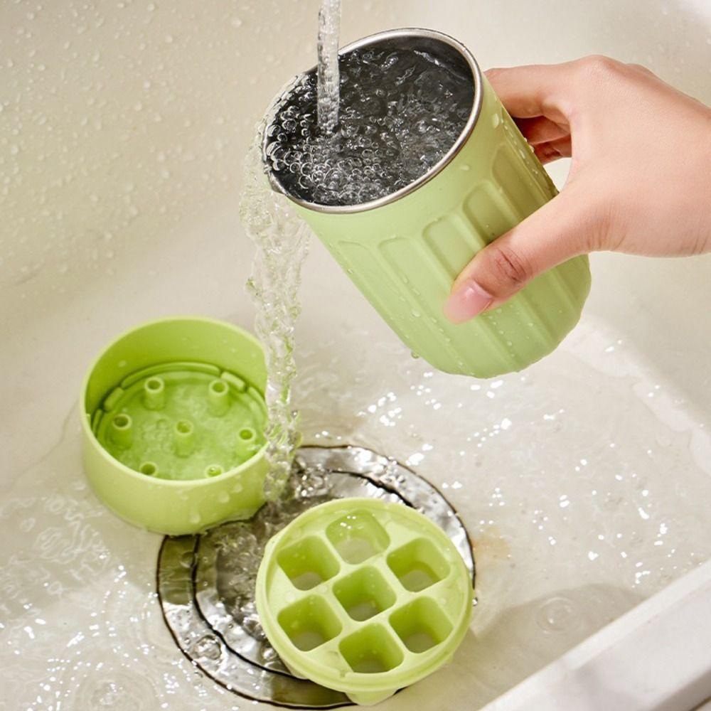 Auslaufsichere Eiswürfel-Wasserflasche Wiederverwendbare Druckart Eisform Kaffeetasse Berührungslos Lebensmittelqualität Eiswürfelkessel Büro/Zuhause