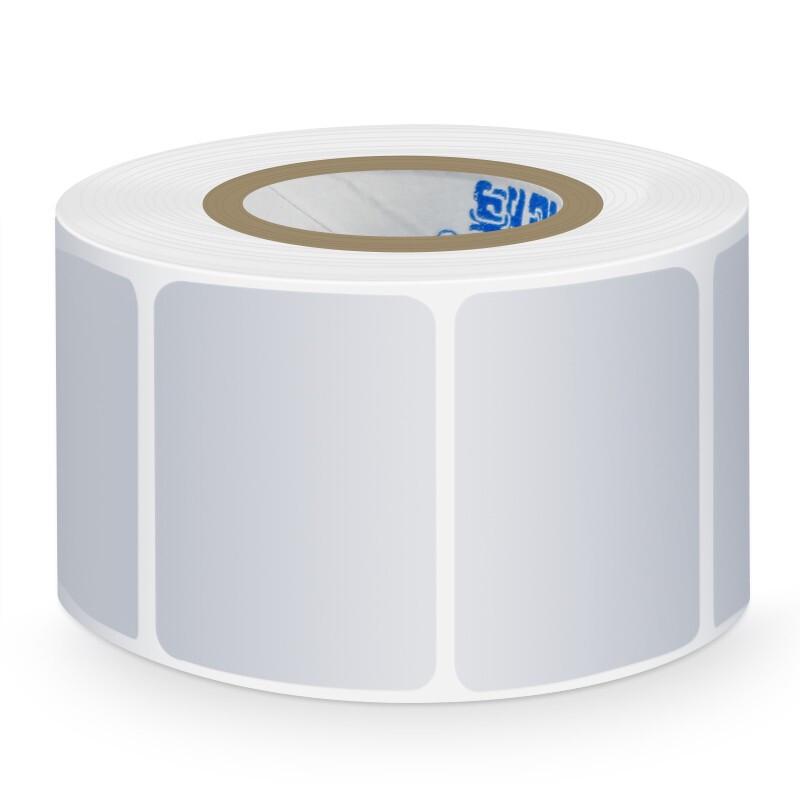 ChaoTuo PET Matte Silver Asset Labels