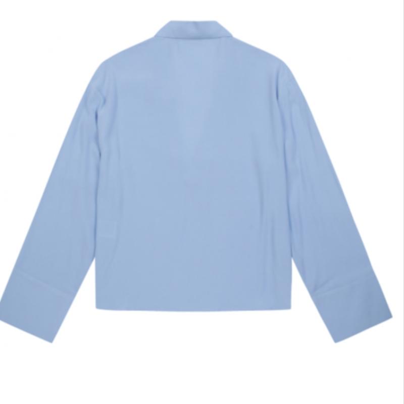 Benetton Unbalanced V Neck Blouse 3s 53a0dq02k