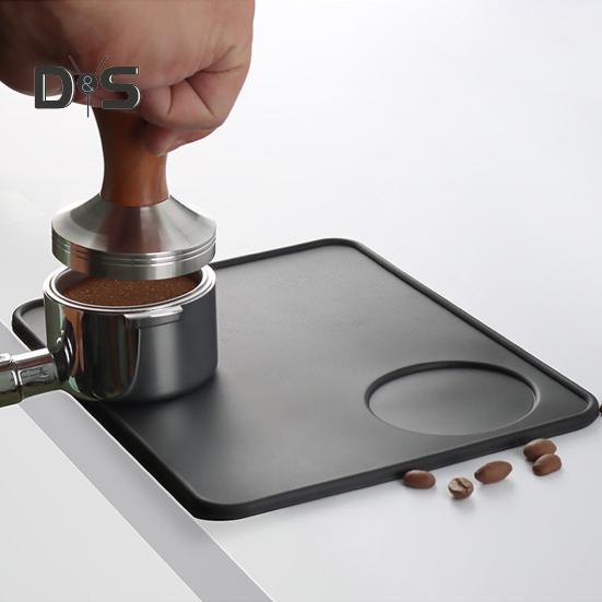 

Morden Style Coffee Press Pad Безопасный прочный противоскользящий угловой коврик для кофе чёрный