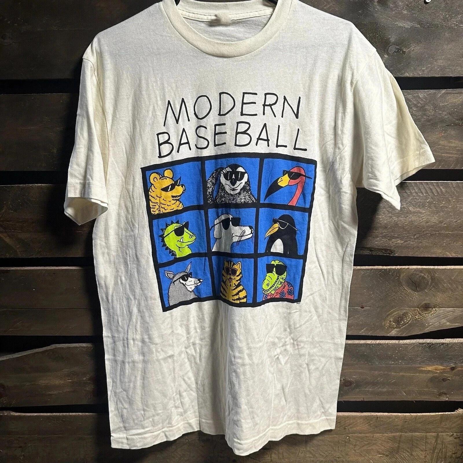 VTG Modern Baseball Cotton Unisex Natural T Shirt Unisex Fan Gift S-5XL 2XL