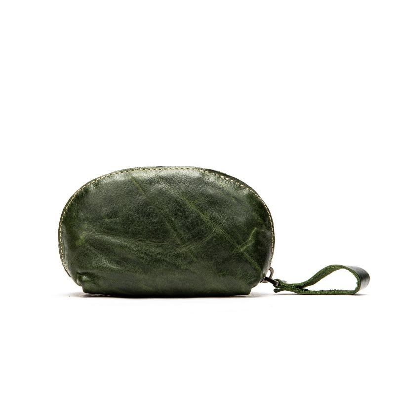 Cute Mini Leather Small Coin Purse High-end Sense First Layer Cowhide Coin Storage Bag Pendant Key Card Case