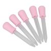 5pcs Transfer Pipettes DIY Transparent Calibrated Dropper for Epoxy Resin Laboratory Experiment (Pink)