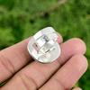 925 Sterling Silver Radiant Smoky Quartz Gemstone Anniversary Boho Ring Jewelry
