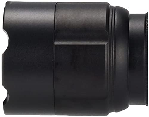 ELPA Waterproof LED Aluminum Flashlight, 400lm (Black/Battery-Powered), with Hand Strap (DOP-EP340)