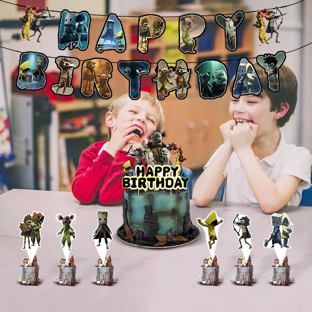 Temat Urodziny Dekoracja Urodzinowa Flaga Balony Tort