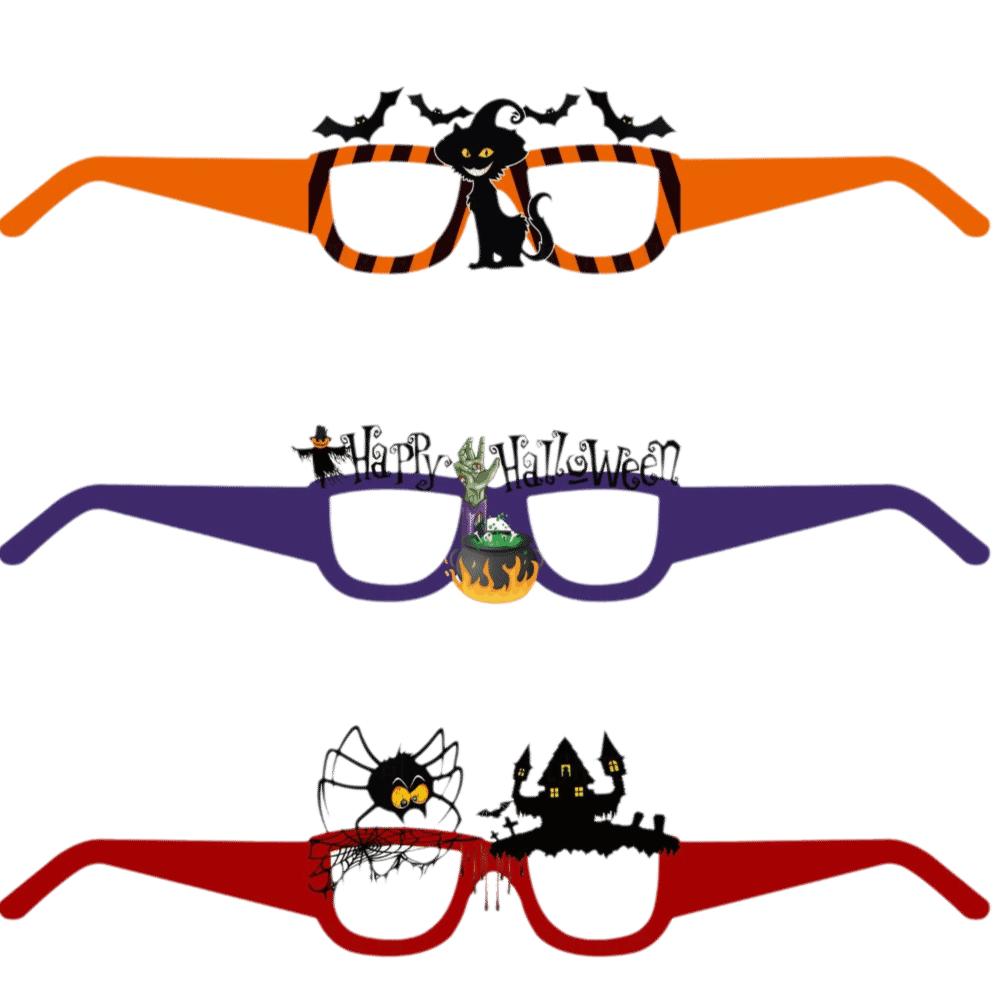 6 Pcs Spider Design Cosplay Eyeglass Funny Party Photo Props  Performance Props