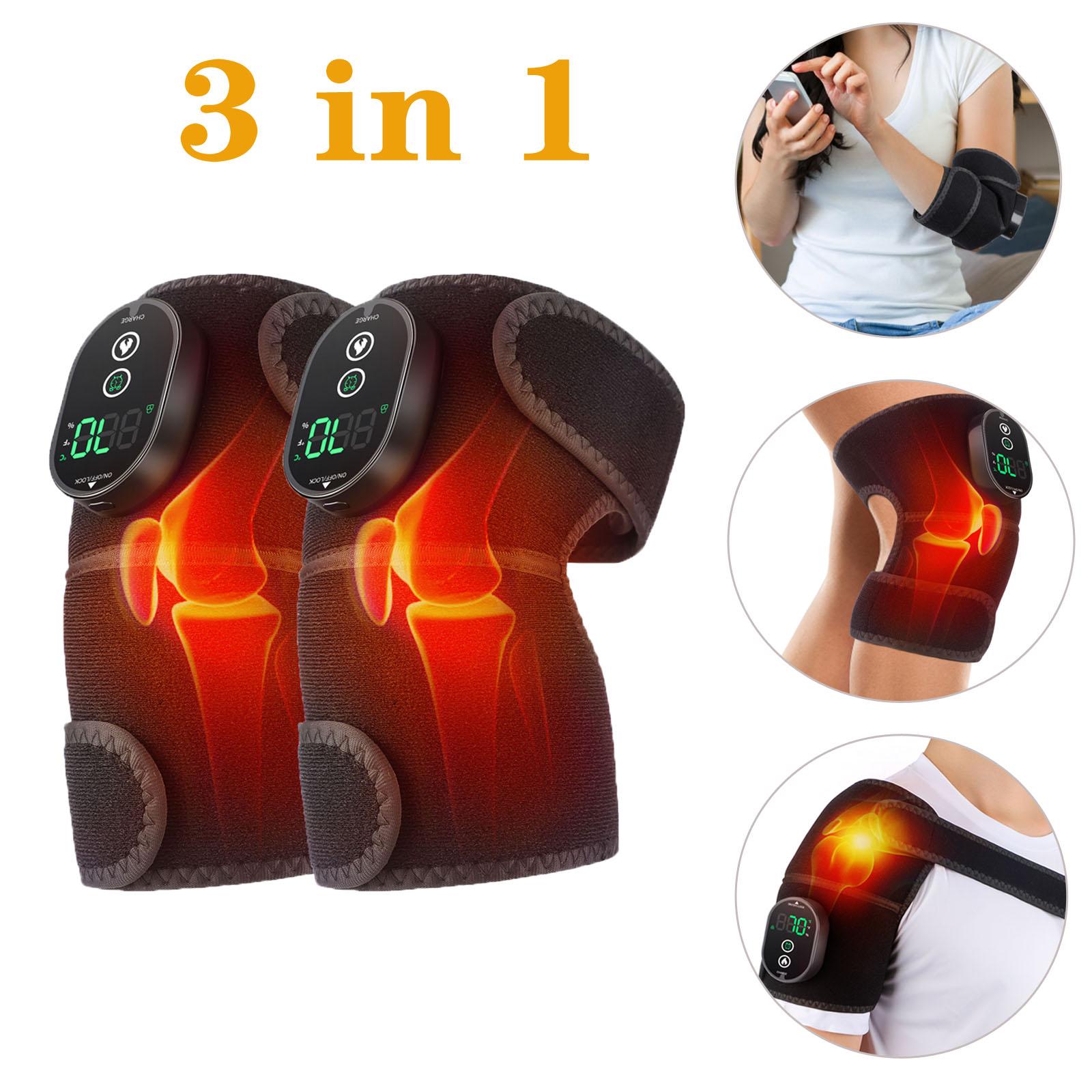 Charge Heated Knee Pads for Joint Arthritis Pain Relief Orthopedic Compression Therapy Promotes Blood Circulation