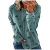Women S Plus Size Loose Fit Star Print Hooded Sweatshirt