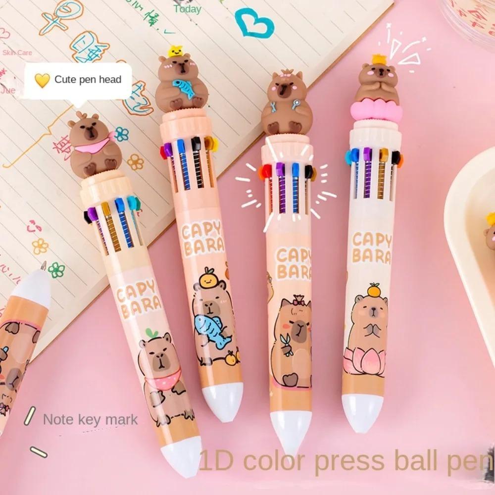 Writing Supplies Cartoon  Ballpoint Pens Kawaii Signature Pen Cute Capybara Ballpoint Pen
