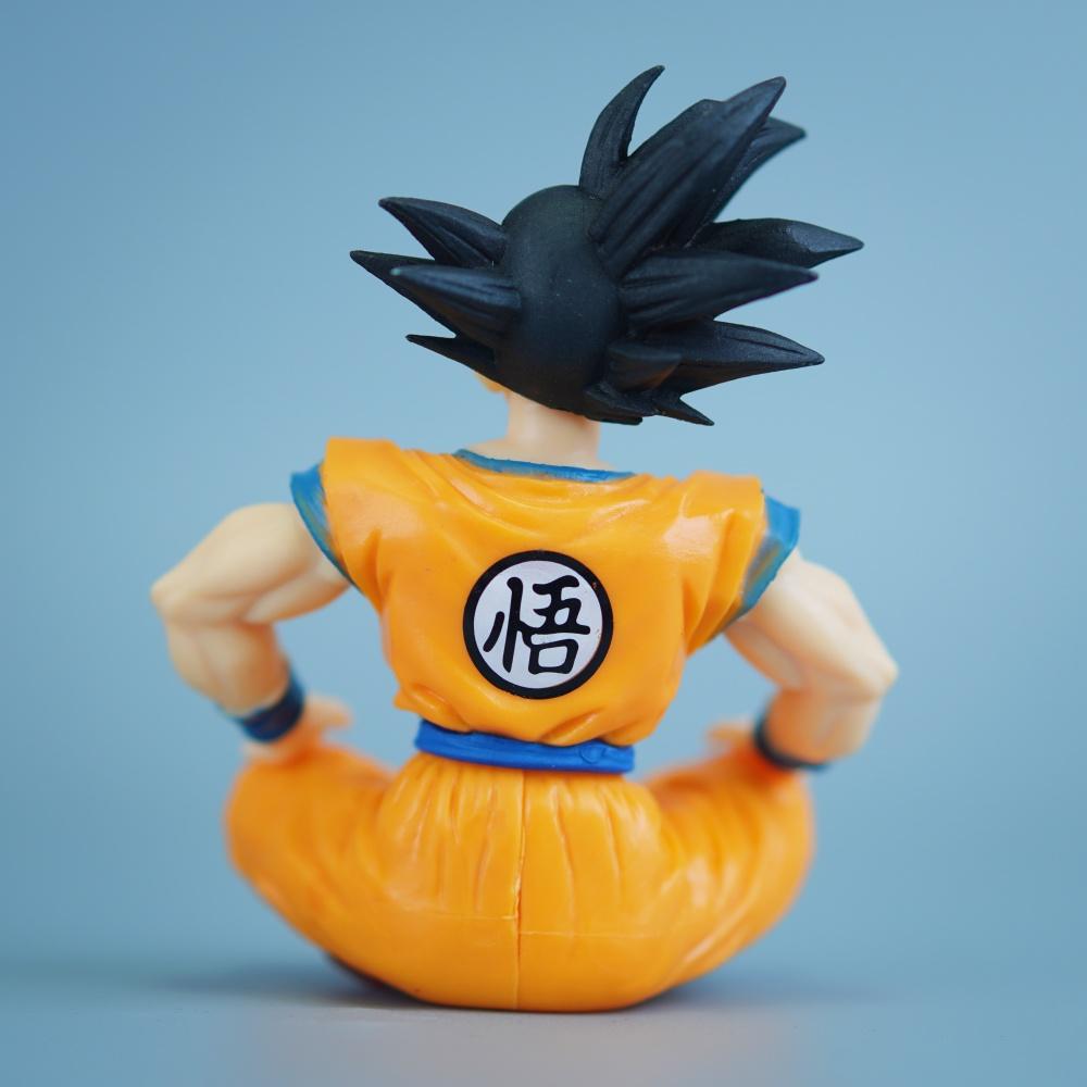 11cm/4.33in Anime Dragon Ball Figure Goku Action Figures Pvc Statue Desktop Ornamen Collection Model Toys Gifts Round Sensory Compression Bouncy