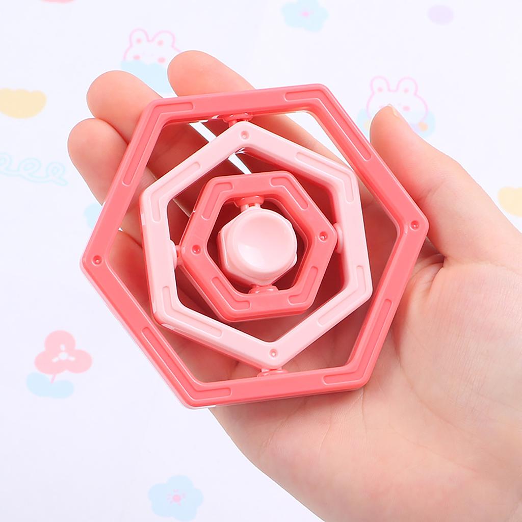 Hexagonal 3D Universal Infinite Flipping Fingertip Gyroscope Creative Fingertip Gyroscope Decompression Toy