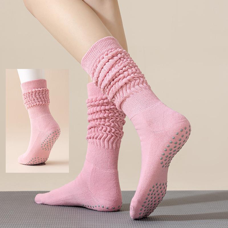 Damen Gestrickte Stulpen Schützer Lange Socken Damen Fitness Tanz Pilates Yoga Socken