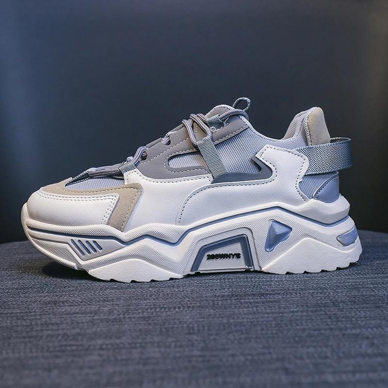 Spring and Autumn New Style Breathable Thick-soled Fashionable Sports and Leisure Student Color Matching Shoes