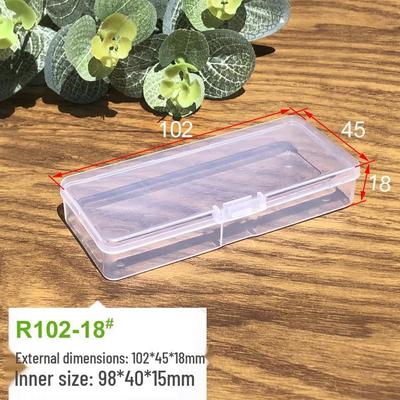 Transparent Small PP Plastic Box with Lid for Fishing Tackle and Accessories Storage