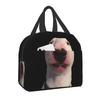 Bull Terrier Dog In Floral Lunch Box Women Multifunction Thermal Cooler Warm Food Insulated Lunch Bag For Kids School Children
