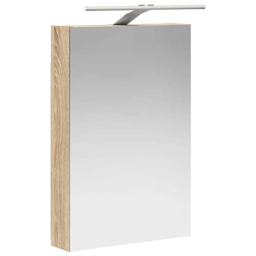 Bathroom Mirror Cabinet in Sonoma Oak 40 x 10.5 x 60.5 cm